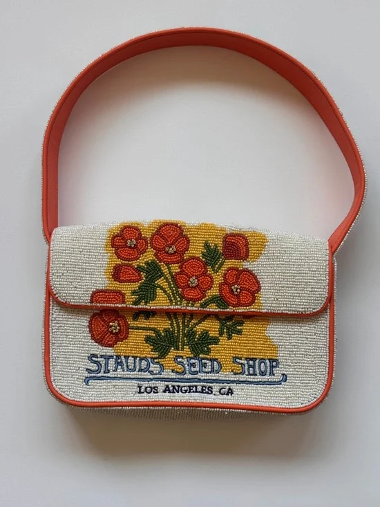 Staud California Poppy Beaded Bag - Picture 2 of 5